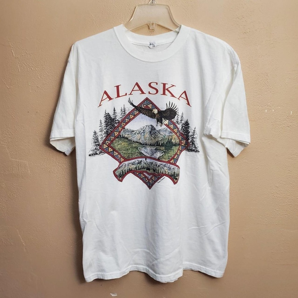 Alaska Eagle Nature Cotton T-Shirt